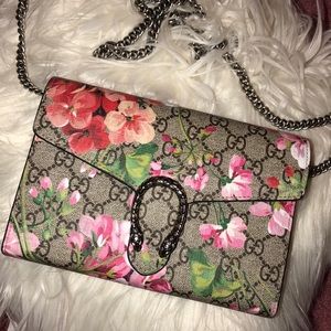 authentic gucci blooms dionysus mini chain bag